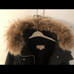 Michael Kors parka with real fur hood